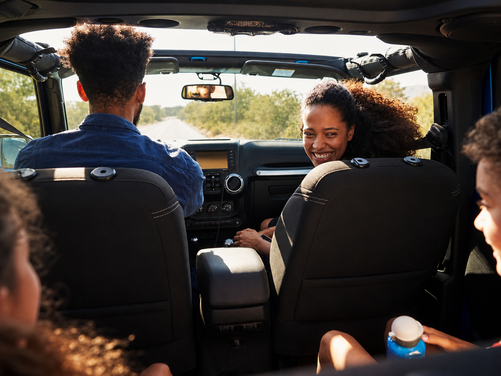 family in vehicle with hidden EMF exposure