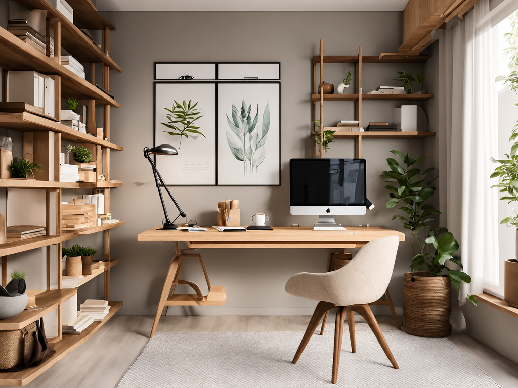 home office organized to reduce EMF exposure